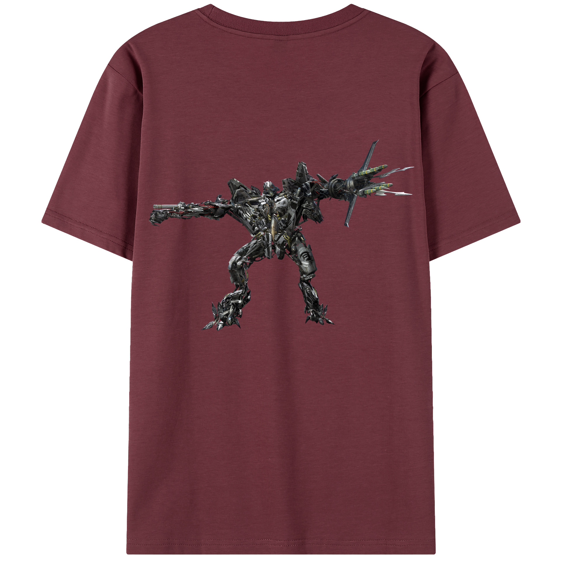 （画像用） Transformers トランスフォーマー 綿100％半袖Tシャツ（背面プリント）